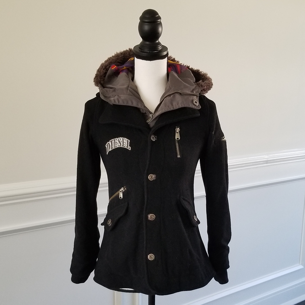 Diesel Kids Wool Coat